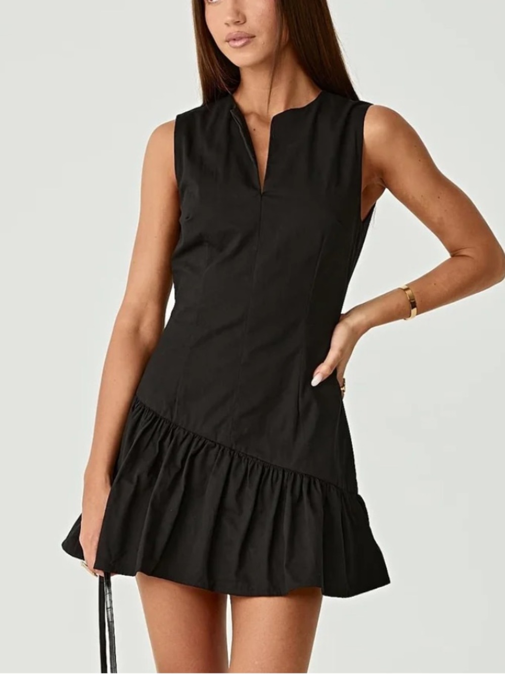 Charcoal clothing Caden black mini dress